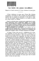Les loisirs des jeunes travailleurs: rapport du comité universel de l'Union chrétienne de jeunes gens