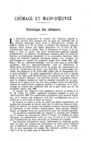Statistique des chômeurs