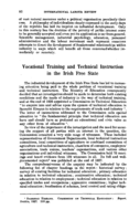 Vocational training and technical instruction in the Irish free state