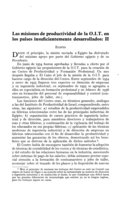 Las misiones de productividad de la OIT en los países insuficientemente desarrollados: II