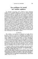 Les problèmes du travail aux Antilles anglaises