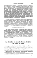 La situation de la main-d'œuvre indigène au Kénia en 1933