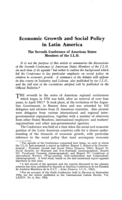 Economic growth and social policy in Latin America: the seventh conference of American states members of the ILO