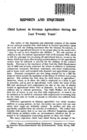 Child labour in German agriculture during the last twenty years