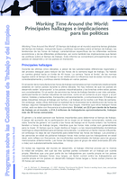 Working time around the world: principales hallazgos e implicaciones para las políticas