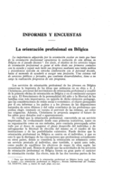 La orientación profesional en Bélgica