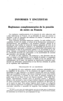 Regímenes complementarios de la pensión de retiro en Francia