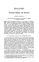 Vocational guidance and education
