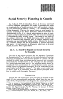 Social security planning in Canada