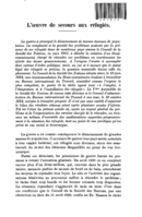 L'oeuvre de secours aux réfugiés