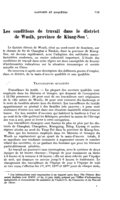 Les conditions de travail dans le district de Wusih, province de Kiang-Sou