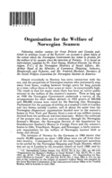 Organisation for the welfare of norwegian seamen