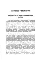 Desarrollo de la orientación profesional en Asia