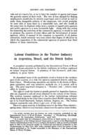 Labour conditions in the timber industry in Argentina, Brazil, and the Dutch Indies