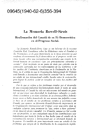 La memoria Rowell-Sirois: reafirmación del Canadá de su fé democrática en el progreso social