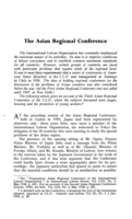 The Asian regional conference