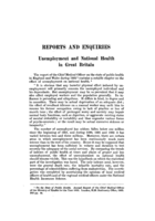 Unemployment and national health in Great Britain