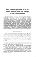 Diez anos de aplicación de la ley sobre normas justas de trabajo en los Estados Unidos