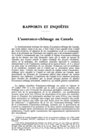 L'assurance-chômage au Canada
