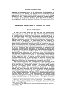 Industrial inspection in Finland in 1921