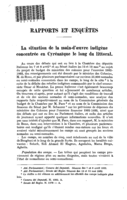 La situation de la main-d'œuvre indigène concentrée en Cyrénaïque le long du littoral