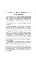 El traslado de obreros de Irlanda a la Gran Bretana