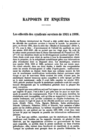 Les effectifs des syndicats ouvriers de 1921 à 1926