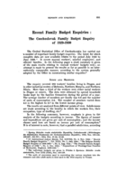 Recent family budget enquiries: the Czechoslovak family budget enquiry of 1929-1930