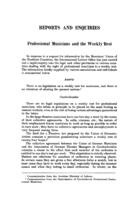 Professional musicians and the weekly rest