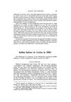 Indian labour in Ceylon in 1935