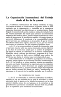 La Organización Internacional del Trabajo desde el fin de la guerra