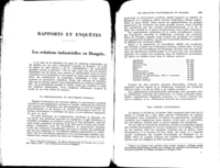 Les relations industrielles en Hongrie