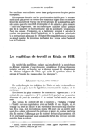 Les conditions de travail au Kénia en 1931