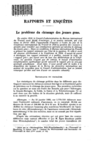 Le problème du chômage des jeunes gens