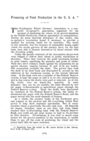 Financing of food production in the U.S.A.