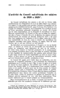 L'activité du Conseil sud-africain des salaires de 1926 à 1929