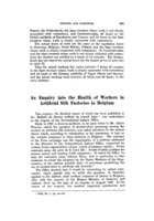 An enquiry into the health of workers in artificial silk factories in Belgium