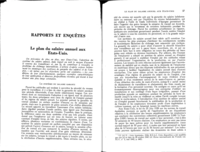 Le plan du salaire annuel aux Etats-Unis
