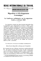 Migrations et développement économique: la Conférence préliminaire sur les migrations, Genève, avril-mai 1950