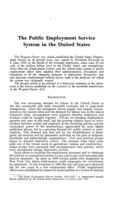 The public employment service system in the United States