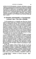 La formation professionnelle de l'enseignement technique dans l'Etat libre d'Irlande