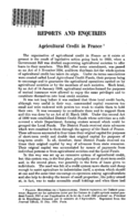 Agricultural credit in France