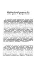 Planificación de la mano de obra en los países de Europa oriental