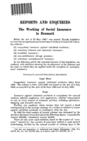 The working of social insurance in Denmark