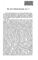The new British pensions act: I