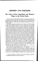 The codes of fair competition and women's wages in the United States