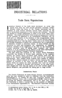 Trade union organisations