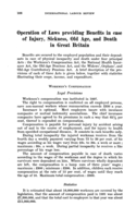 Operation of laws providing benefits in case of injury, sickness, old age, and death in Great Britain