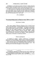 Vocational education in Russia from 1924 to 1927