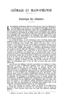 Statistique des chômeurs